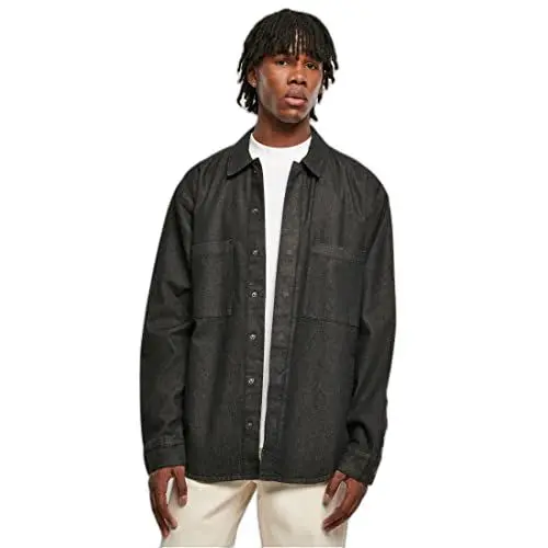 Produktbild: Urban Classics Herren Hemd Realblack Washed XL