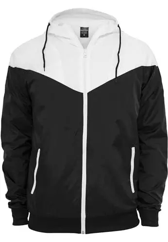 Produktbild: Urban Classics Herren Herren Arrow Windrunner Jacke, Blk/Wht, 3XL