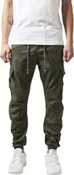 Produktbild: Urban Classics Herren Hose Camo Cargo Jogginghose, Mehrfarbig (olive camo 775), Gr. W36/L31 (Herstellergröße: 36)