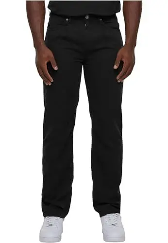 Produktbild: Urban Classics Herren Hose Organic Skater Chino Pants, weite Chinohose für Männer, Bio-Baumwolle, black, 40