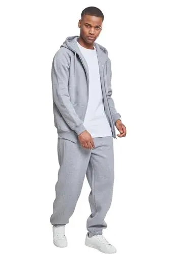 Produktbild: Urban Classics Herren Jogginganzug Blanc Suit, lässiges Kapuzensweatshirt mit Jogginghose, grey, 5XL