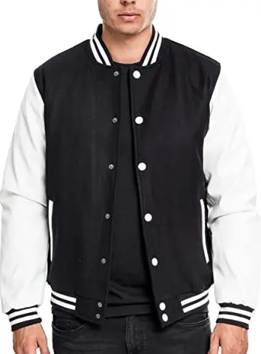 Produktbild: Urban Classics Herren Jacke, TB201-00050, Blk/Wht, S