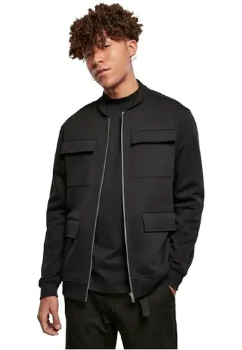 Produktbild: Urban Classics Herren M65 Sweat Bomber Jacke, Black, 5XL