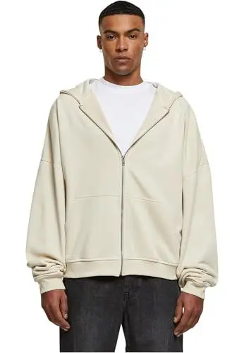 Produktbild: Urban Classics Herren Organic 90's Zip Hoody Kapuzenpullover, softseagrass, M