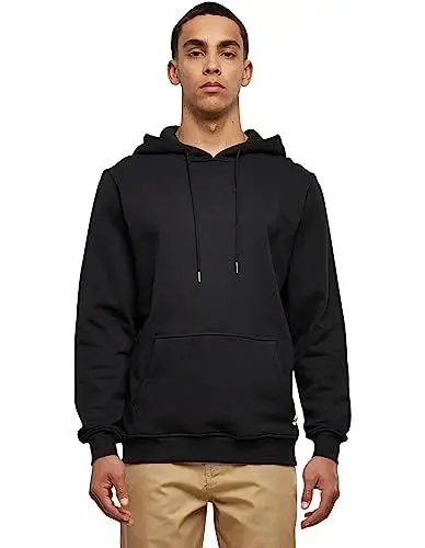 Produktbild: Urban Classics Herren Organic Basic Hoody Kapuzenpullover, Schwarz (Black 00007), Small (Herstellergröße: S)