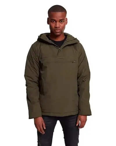 Produktbild: Urban Classics Herren Padded Pull Over Jacket Jacke, Grün (olive), Small