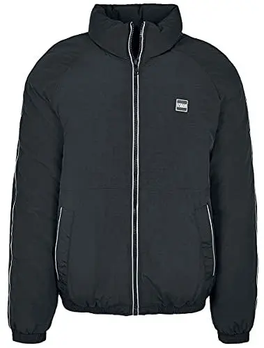 Produktbild: Urban Classics Herren Reflective Piping Jacket Jacke, Black (Black 00007), XL