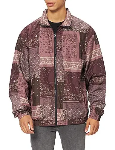 Produktbild: Urban Classics Herren TB4471-90´s Track Jacket Jacke, Bandana AOP, M