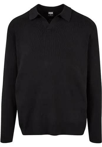 Produktbild: Urban Classics Herren TB6253-Ribbed Oversized Longsleeve T-Shirt, Black, S