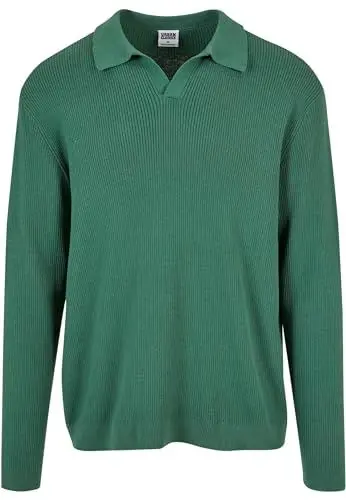 Produktbild: Urban Classics Herren TB6253-Ribbed Oversized Longsleeve T-Shirt, Leaf, M
