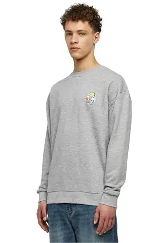 Produktbild: Urban Classics Herren TB6267-Cloudy Crew Sweatshirt, Grey, S