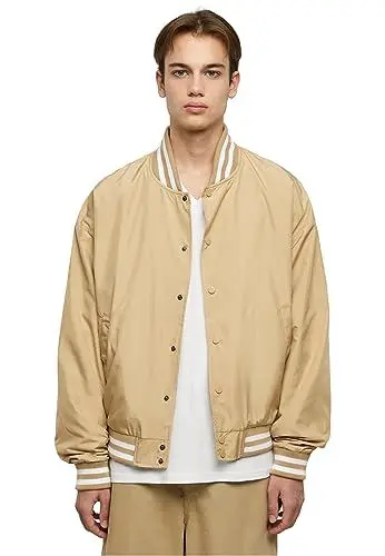 Produktbild: Urban Classics Herren TB6289-Light College Jacket Jacke, unionbeige, 5XL