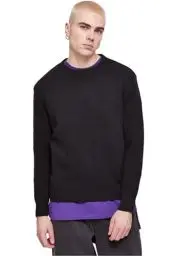 Produktbild: Urban Classics Herren TB6336-Heavy Oversized Sweater Sweatshirt, Black, S