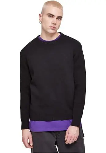 Produktbild: Urban Classics Herren TB6336-Heavy Oversized Sweater Sweatshirt, Black, S
