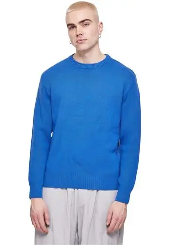 Produktbild: Urban Classics Herren TB6336-Heavy Oversized Sweater Sweatshirt, royal, M