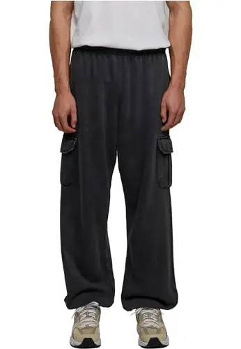 Produktbild: Urban Classics Herren TB6347-Acid Washed Cargo Sweatpants Hose, Black, 5XL