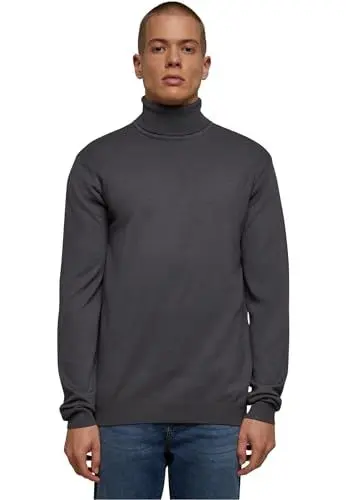 Produktbild: Urban Classics Herren TB6360-Knitted Turtleneck Sweater Sweatshirt, Darkgrey, S