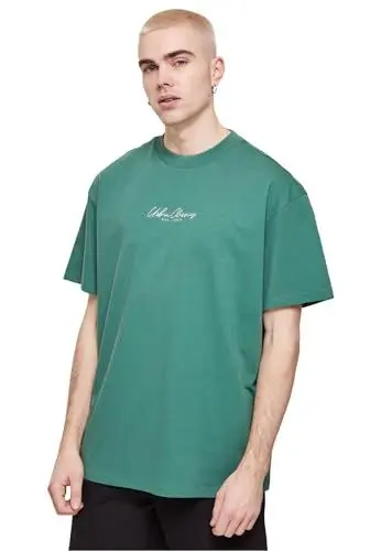 Produktbild: Urban Classics Herren T-Shirt Oversized Mid Embroidery Tee Leaf L