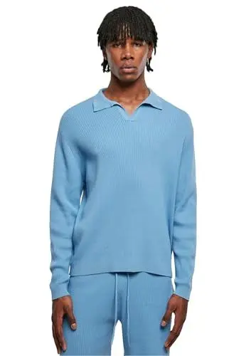 Produktbild: Urban Classics Herren T-Shirt Ribbed Oversized Longsleeve horizonblue XL