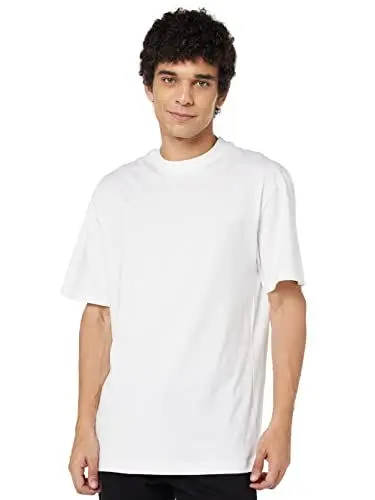 Produktbild: Urban Classics Herren T-Shirt Tall Tee, Oversized T-Shirt für Männer, Baumwolle, gerippter Rundhals, white, 3XL