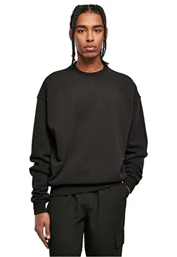 Produktbild: Urban Classics Herren Ultra Heavy Crew Sweatshirt, Black, L