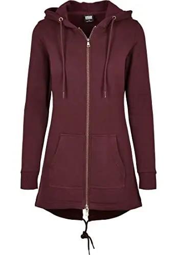 Produktbild: Urban Classics Mädchen UCK1075-Girls Sweat Parka Jacke, Redwine, 146/152