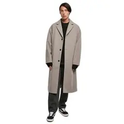 Produktbild: Urban Classics Men's TB5541-Long Coat Mantel, wolfgrey, XXL