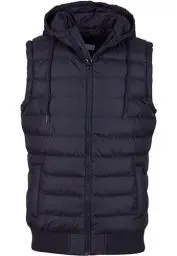 Produktbild: Urban Classics Small Bubble Hooded Vest Weste blackblack, L