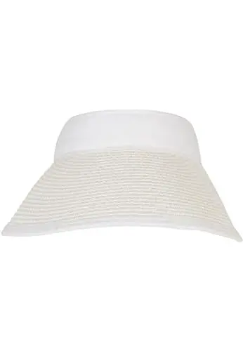 Produktbild: Urban Classics Unisex Logo Bast Visor White, one Size