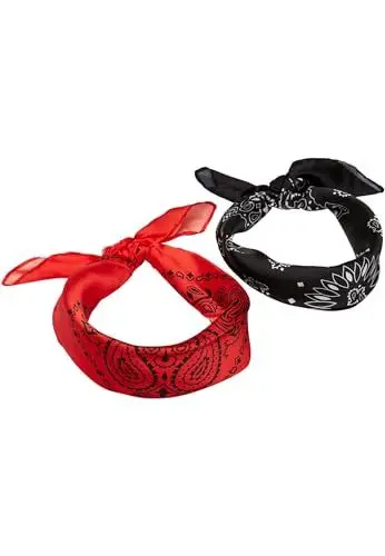 Produktbild: Urban Classics Unisex Bandana, Schwarz/Rot, Einheitsgröße
