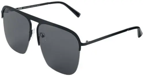 Produktbild: Urban Classics Unisex Sonnenbrille Sunglasses Carolina für Männer und Frauen, Brille mit Schutzhülle, black/black, one size