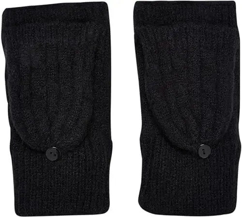 Produktbild: Urban Classics Unisex TB6530-Open Mitten Handschuh für besondere Anlässe, Black, S/M
