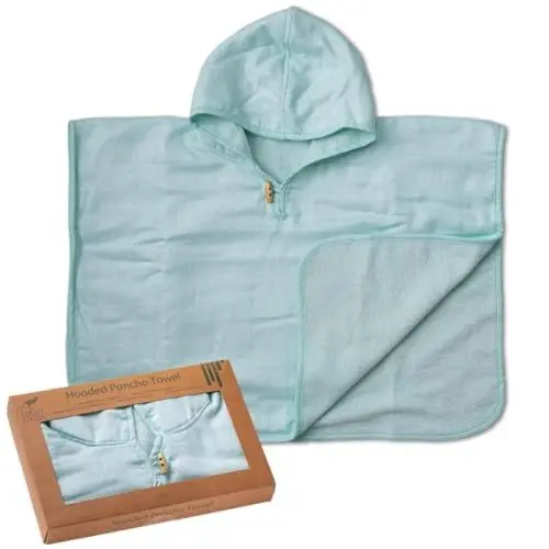 Produktbild: Urban Kanga Badeponcho Baby mit Kapuze Zweiseitiges Poncho Kinder 1 jahr (Mint)