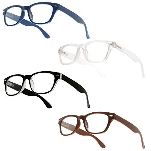 Produktbild: UrbanSky Lesebrille AL - Nerdbrille mit Federscharnieren im 4er-Pack (+2,50 dpt)