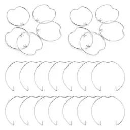 Produktbild: URHRHU Haltefeder-Ringe 24 Stück Einbaustrahler Federring MR11 LED-Haltering Haltefeder Ringe Federring Lampenhalter für LED Spot Light Einbauleuchten Halogenlampe
