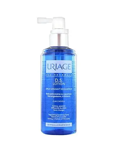 Produktbild: Uriage DS Hair Anti-Dandruff Lotion with Puroctone Olamine & Cade Essential Oil - Reduces Flakes & Instantly Soothes Itching - For Severe Dandruff & Irritated Scalp - Fragrance-free - 100ml