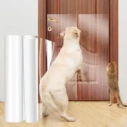 Produktbild: Uross Katze Kratzschutz, 5m x 43cm Kratzschutz für Möbel von Katzen, Kratzschutz für Hundetüren, Transparentes Selbstklebendes Katzenmöbelschutz, kratzschutz Wand und Tür