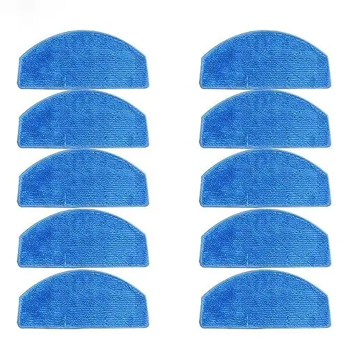 Produktbild: URPIZY 10 Stück Staubsauger Mop Pads Teil Für Tikom G8000 Pro/Honiture G20 Staubsauger Waschbar Mop Tuch Pads