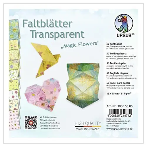 Produktbild: Ursus 38065505 - Faltblätter Transparent 
