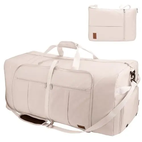 Produktbild: Urtala Faltbare Reisetasche für Herren & Damen, 120L Groß Weekender Übernachtungstasche mit Schuhfach, wasserdichte Handgepäck Tasche/Sporttasche