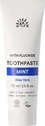 Produktbild: Urtekram Zahnpasta mit Minze und Aloe Vera – Frische Zahnpasta mit Fluoridschutz – Bio vegane natürliche Inhaltsstoffe – Urtekram Dental, 75 ml (1er Pack)