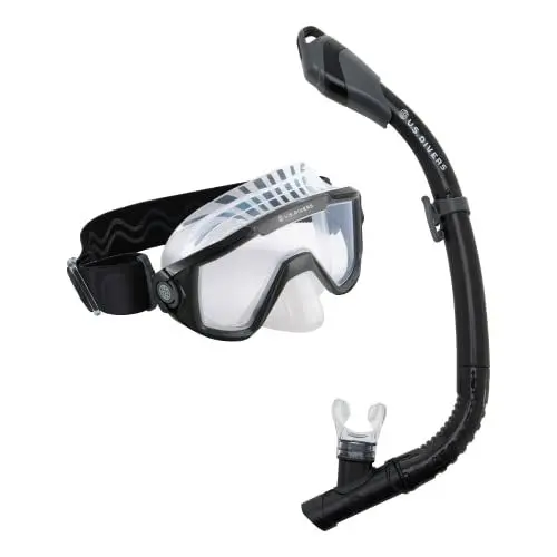 Produktbild: U.S. Divers Aquasphere U.S. Divers Unisex-Adult Combo Avila 2.0 Paradise Snorkeling, Black Dark Grey, L