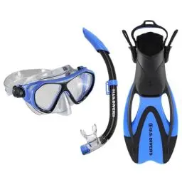 Produktbild: US Divers |Schnorchelset Dorado für Kinder ab 6+ | Maske, Schnorchel und Flossen II JR Blue Black, S
