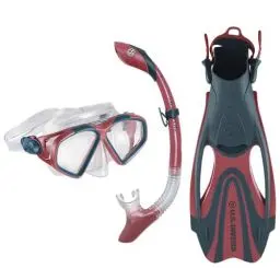Produktbild: US Divers , Schnorchelset Cozumel für Erwachsene , Maske, Schnorchel und Flossen CORAL NAVY BLUE, L