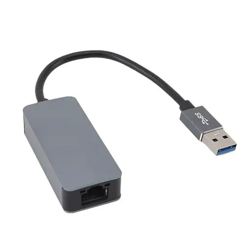 Produktbild: USB 3.0 auf 2,5 Gbit/s LAN USB 2,5 G Ethernet-Adapter, Hochgeschwindigkeits-Plug-and-Play, Tragbar, 3,2 AM, 2,5 Gbit/s für OS X – Schnelle RJ45-Internetverbindung