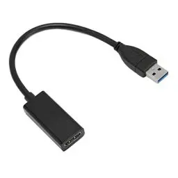 Produktbild: USB 3.0-auf-HDMI-Adapter, 1080p 60 Hz 1920 X 1080, USB Typ A auf HDMI-Display-Adapter-Konverter für Monitore, Projektoren, Nur Windows