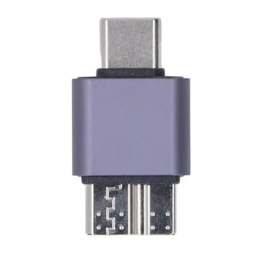 Produktbild: USB 3.0-auf-Micro-USB- und Typ-C-Adapter, Hochgeschwindigkeits-Datenübertragung, Universelle Kompatibilität fürS5, Tragbare Festplatten