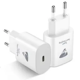 Produktbild: USB C Adapter, 2-Pack USB C Ladegerät für iPhone 16/15/15 Pro/15 Pro Max/14 13 12 11 iPad Samsung, 25W USB C Netzteil Handy Ladegerät iPhone Schnellladegerät USB C Stecker Netzstecker Ladestecker