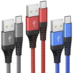 Produktbild: USB C Kabel 3 Pack 1.8M Ladekabel USB C Schnellladekabel QC 3.0 USB Typ C Kabel Kompatibel Samsung Galaxy S23 S22 S21 S20,Note 10/9/8, iPhone 16, iPhone 15/15 Pro,Huawei,HTC,LG,Sony Xperia, Moto