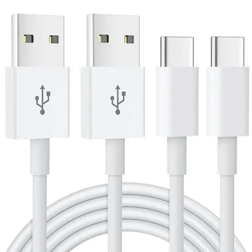 Produktbild: USB C Kabel ( 2Stück 1.8M ), USB Typ C Ladekabel Schnellladung für Samsung Galaxy S24 S23 S22 S21 S20 S10 S9 Note 10 9 8, iPhone 15 Pro, Google Pixel, Hawei, Xiaomi, OnePlus, Sony Xperia Controller